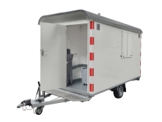 PKW Anhänger Bauwagen ANSSEMS PTS 1400.390×188 gebremst mit Toilette