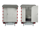 PKW Anhänger Bauwagen ANSSEMS PTS 1400.390×188 gebremst mit Toilette